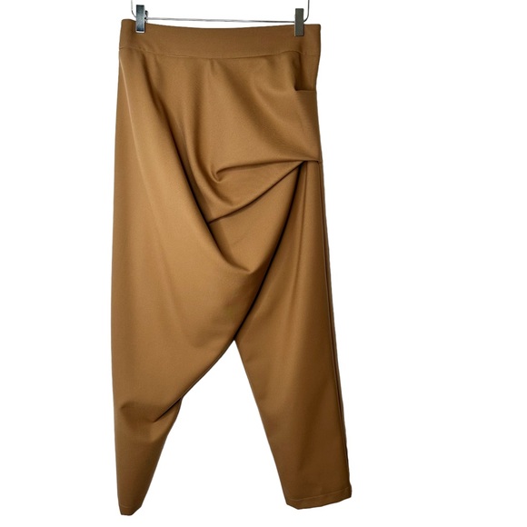 Sandra Weil Messaline Pant A Designer Asymmetrical High Rise Wool Blend Size 10 - Picture 2 of 8